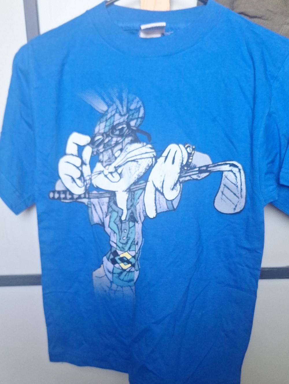 Warner Bros. Bright Blue Kids Golf Cartoon Tee